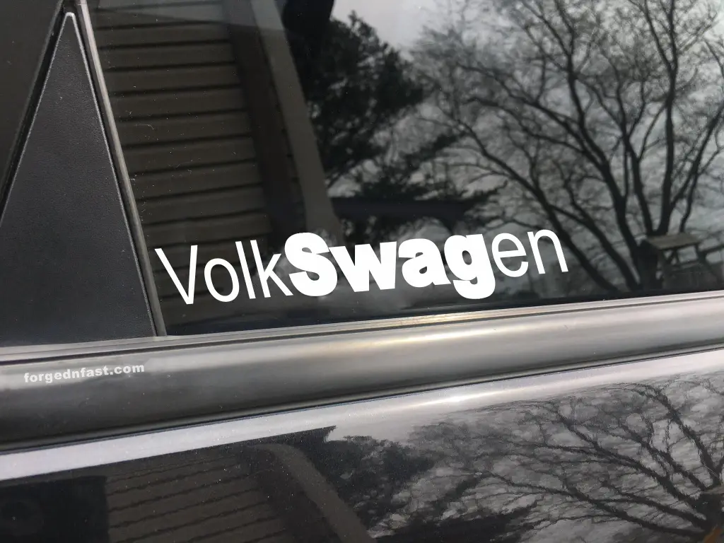 Volkswagen, car decal, bumper sticker, truck decal, funny car decal