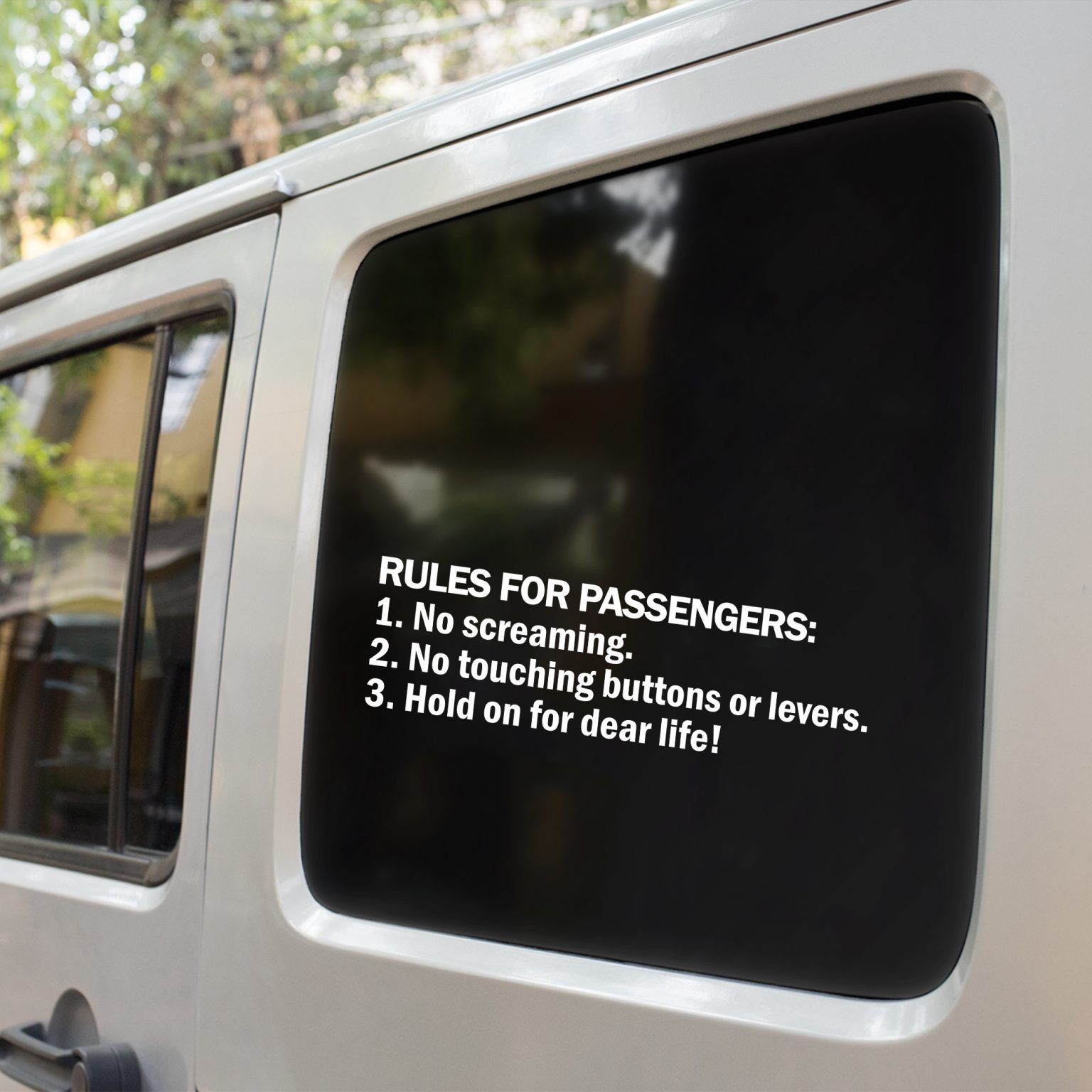 Rules For Passengers Cool Decalcar Sticker Decal Forged N Fast 