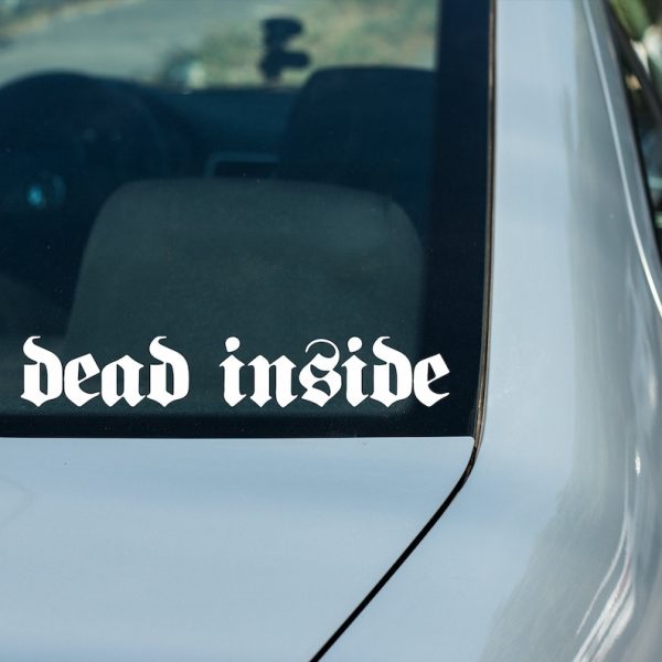 Dead inside car decal, funny sticker - Image 3