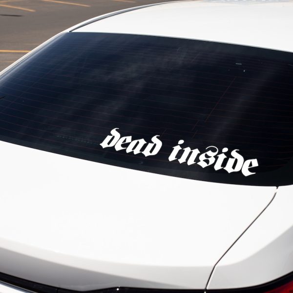 Dead inside car decal, funny sticker - Image 4