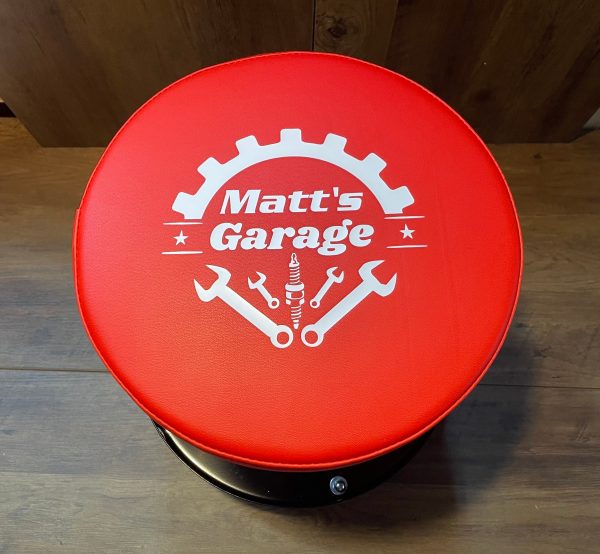 Custom Mechanic stool, Car Guy, Father’s Day, Custom Garage Gift, Mechanic Seat, Mechanic Tool, Car Guy Gift - Image 2