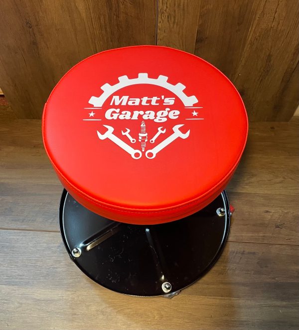 Custom Mechanic stool, Car Guy, Father’s Day, Custom Garage Gift, Mechanic Seat, Mechanic Tool, Car Guy Gift - Image 3