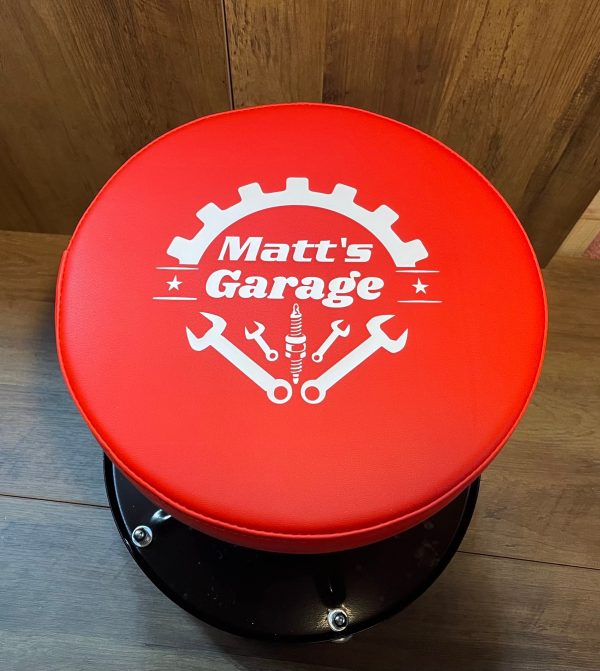 Custom Mechanic stool, Car Guy, Father’s Day, Custom Garage Gift, Mechanic Seat, Mechanic Tool, Car Guy Gift - Image 6