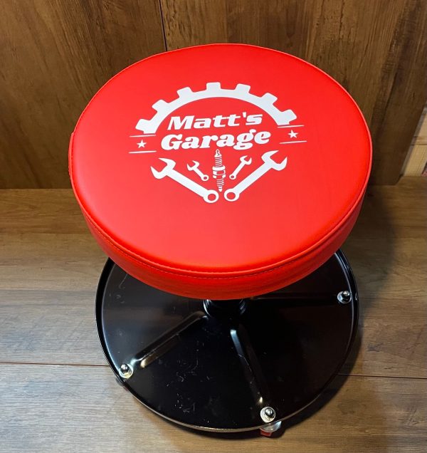 Custom Mechanic stool, Car Guy, Father’s Day, Custom Garage Gift, Mechanic Seat, Mechanic Tool, Car Guy Gift - Image 4